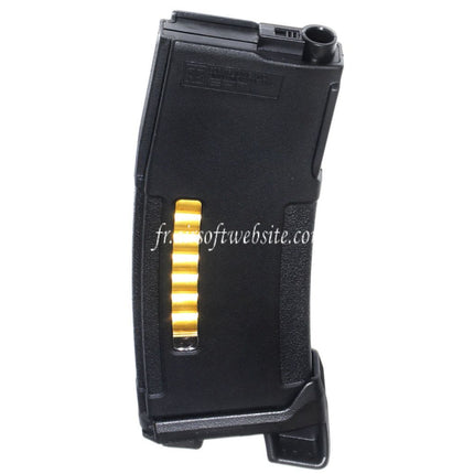 PTS 150 Rounds Mid-Cap Enhanced Polymer Magazine with MAGPOD Base Plate Suitable for M4 M16 Series AEG Airsoft Rifle Black