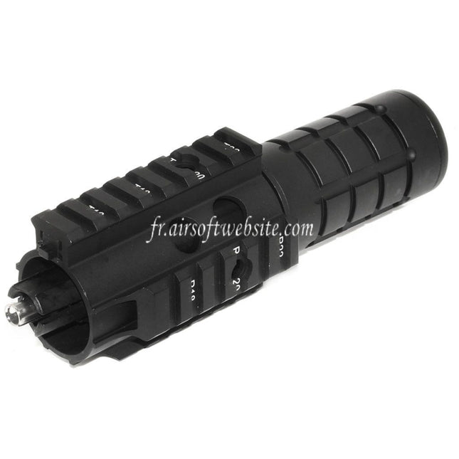 APS 166mm Mini Patriot Avant Kit Canon Extérieur Free Float Rail de Garde-Main Convient pour APS ASR Tokyo Marui M4 M16 Série AEG Fusil Airsoft Noir