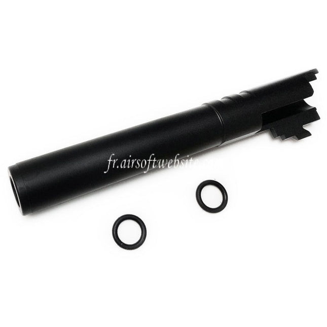 5KU 5 Pouces 123/127mm CNC Aluminium Canon Extérieur +11mm CW sens horaire Convient pour Armorer Works AW WE-TECH Tokyo Marui Hi-Capa 5.1 GBB Pistolet Airsoft