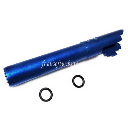 5KU 5 Pouces 123/127mm CNC Aluminium Canon Extérieur +11mm CW sens horaire Convient pour Armorer Works AW WE-TECH Tokyo Marui Hi-Capa 5.1 GBB Pistolet Airsoft