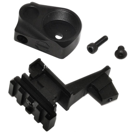 5KU Buffer Tube et M1913 20mm Rail AK To M4 Crosse Adaptateur Convient pour Tokyo Marui AKM GBB Fusil Airsoft Noir