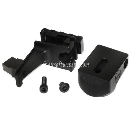 5KU Buffer Tube et M1913 20mm Rail AK To M4 Crosse Adaptateur Convient pour Tokyo Marui AKM GBB Fusil Airsoft Noir