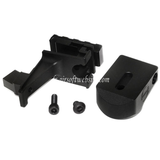 5KU Buffer Tube et M1913 20mm Rail AK To M4 Crosse Adaptateur Convient pour Tokyo Marui AKM GBB Fusil Airsoft Noir
