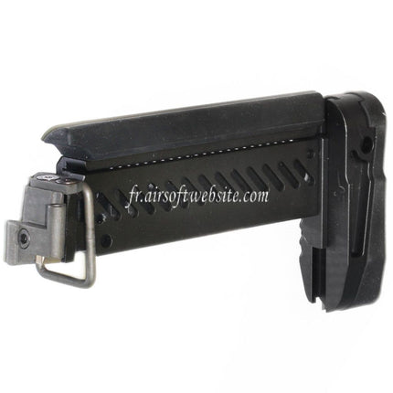 5KU PT-1 AK Side Pliable Crosse Convient pour E&L AK Série Fusil Airsoft Noir