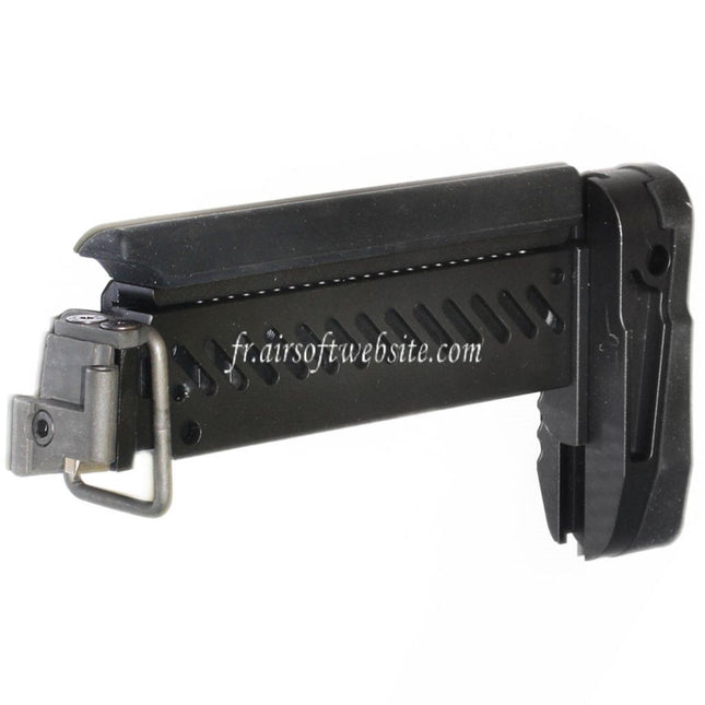 5KU PT-1 AK Side Pliable Crosse Convient pour E&L AK Série Fusil Airsoft Noir