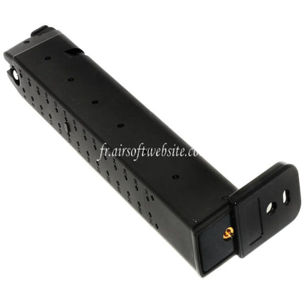 King Arms 30 Billes Gaz Chargeur Convient pour G17 G18C G34 G35 G-Série GBB Pistolet Airsoft Noir