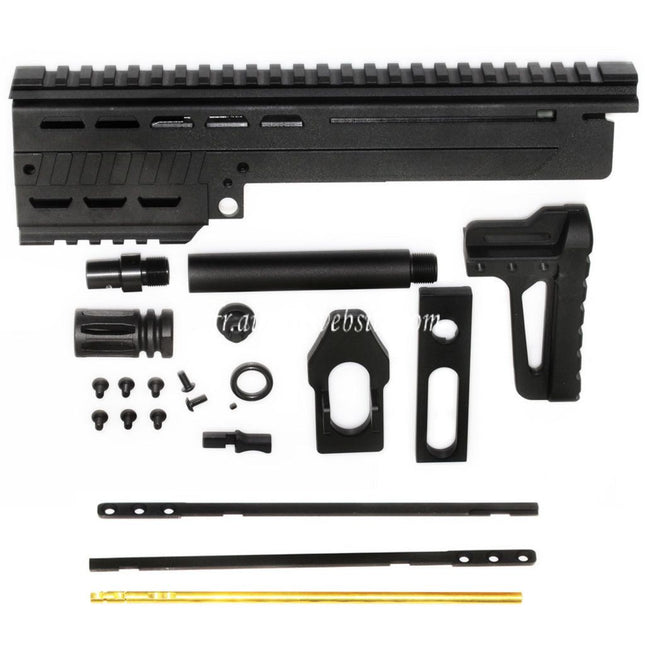 King Arms Max 11 MK12 Garde-Main Barrel Kit Convient pour KWA / KSC M11A4 M11 GBB Fusil Airsoft Noir