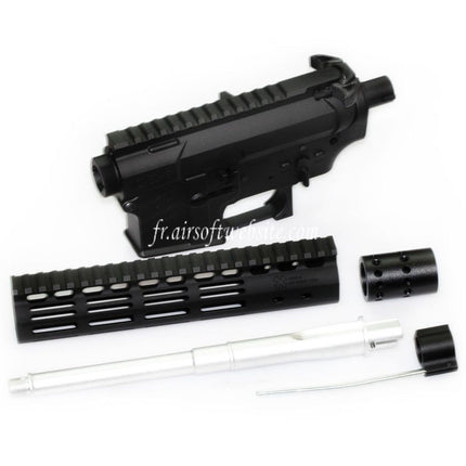 E&C Devgru N4 Haut Bas Métal Boîtier M-Lok Rail Garde-Main System Set Convient pour E&C Tokyo Marui M4 M16 Série AEG Fusil Airsoft