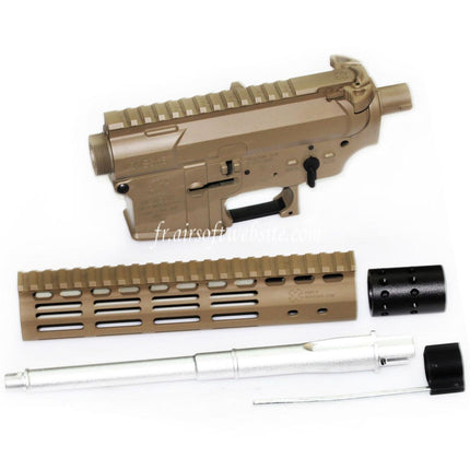 E&C Devgru N4 Haut Bas Métal Boîtier M-Lok Rail Garde-Main System Set Convient pour E&C Tokyo Marui M4 M16 Série AEG Fusil Airsoft