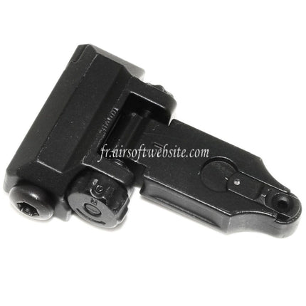 Airsoft Website ST Style Klappvisier Faltbar Passend für 20mm Picatinny Schiene Gewehr