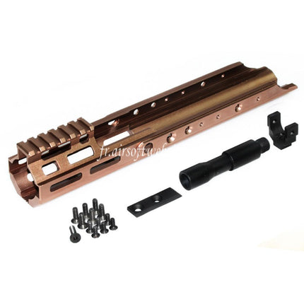 Airsoft Website CNC Aluminum 300mm KC Style MREX M-LOK Rail de Garde-Main Convient pour Double Bell BY-805 VFC WE-Tech Tokyo Marui SCAR Série AEG GBB Fusil