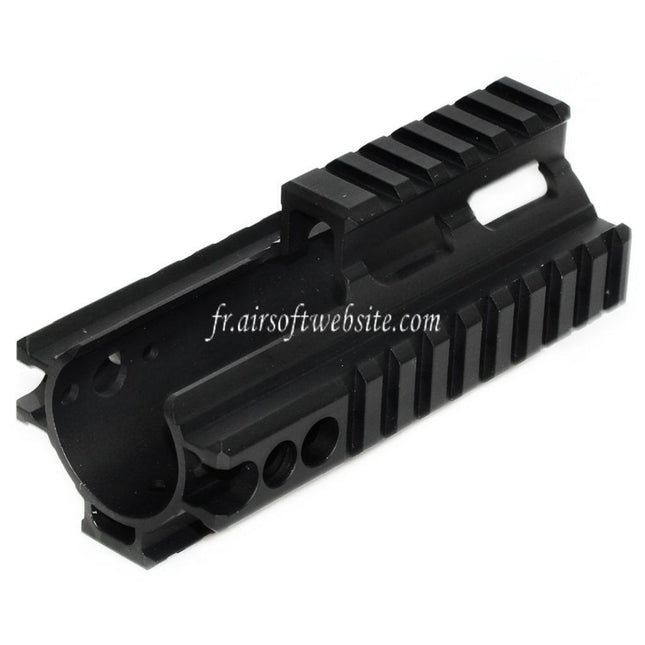 Airsoft Website CNC Aluminum 125mm 4-Sided Rail Handguard Suitable for Double Bell BY-805 VFC WE-Tech Tokyo Marui SCAR Series AEG GBB Rifle