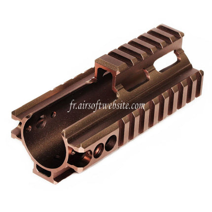 Airsoft Website CNC Aluminum 125mm 4-Côtés Rail Rail de Garde-Main Convient pour Double Bell BY-805 VFC WE-Tech Tokyo Marui SCAR Série AEG GBB Fusil