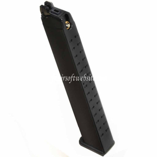 DOUBLE BELL 50 Billes Long Gaz Chargeur Convient pour G17 G18C G34 G35 G-Série GBB Pistolet Airsoft Noir