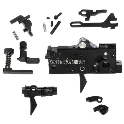 Guns Modify EVO Drop-In CNC Full Steel Lower Parts G-Style Trigger Set Suitable for GM Tokyo Marui M4 Series MWS GBB Airsoft Rifle