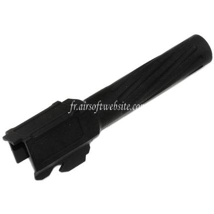 APS EMG 98mm/112mm Fluted Spirale Canon Extérieur +12mm CW sens horaire Convient pour APS EMG F1 Firearms BSF Série GBB Pistolet Airsoft Noir