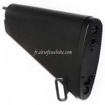 Airsoft Website 188mm Court Style Fixed Crosse Convient pour M4 M16 M16A1 M16A2 Série AEG Fusil Noir
