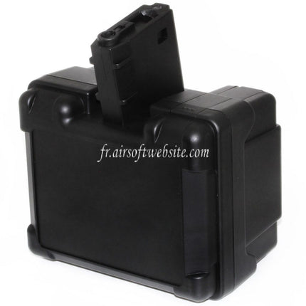 Airsoft Website 2600 Billes Électrique Chargeur Tambour Convient pour M4 M16 Série AEG Fusil Noir