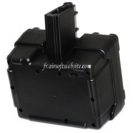 Airsoft Website 2600 Billes Électrique Chargeur Tambour Convient pour M4 M16 Série AEG Fusil Noir