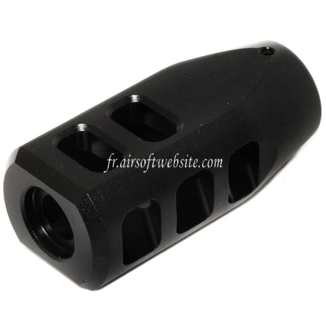 Golden Eagle 65mm Métal Frein de Bouche 3202 Convient pour JG Golden Eagle 3201 3202 3203 M200 Série Nemesis Vanquish LMR Bolt Action Fusil Airsoft