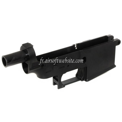 Golden Eagle Original Plastic Lower Receiver Fits JG Golden Eagle 6661 CAR-15 Series AEG Airsoft Rifle Black