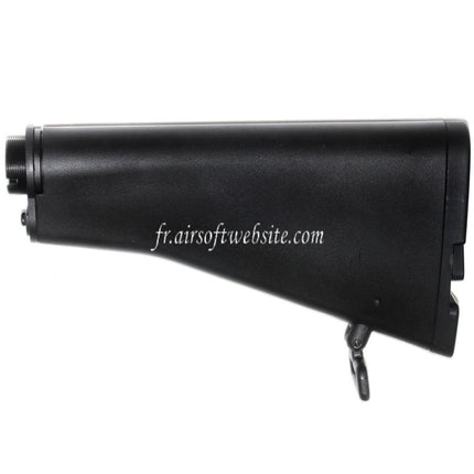 Golden Eagle CAR-15 Rétractable Crosse Convient pour JG6661 Tokyo Marui M4 Série AEG Fusil Airsoft Noir