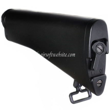 Golden Eagle CAR-15 Rétractable Crosse Convient pour JG6661 Tokyo Marui M4 Série AEG Fusil Airsoft Noir