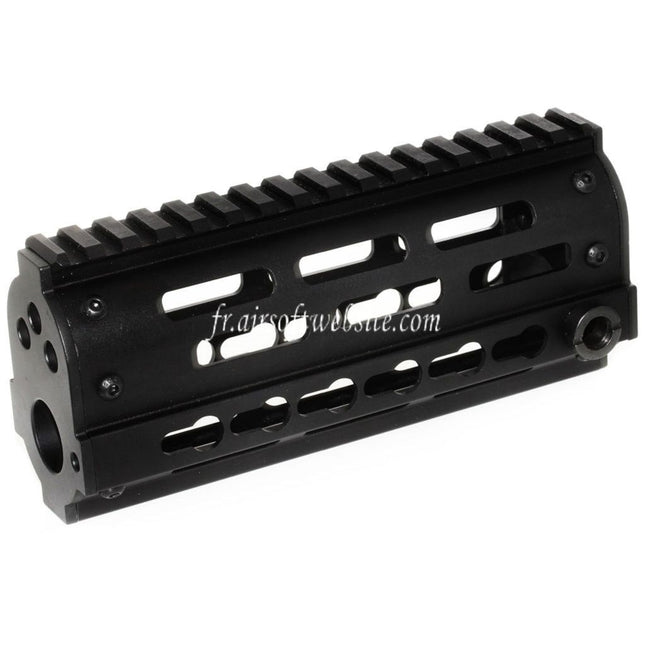 Golden Eagle 170mm FightLite MCR Keymod RAS Rail de Garde-Main Convient pour JG6661 Tokyo Marui M4 Série AEG Fusil Airsoft Noir