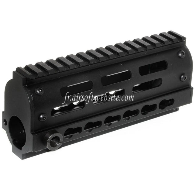 Golden Eagle 170mm FightLite MCR Keymod RAS Rail de Garde-Main Convient pour JG6661 Tokyo Marui M4 Série AEG Fusil Airsoft Noir
