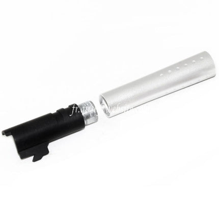 DOUBLE BELL 124mm/128mm V12 Style Canon Extérieur Set Convient pour DOUBLE BELL ARMY Tokyo Marui 1911 GBB Pistolet Airsoft