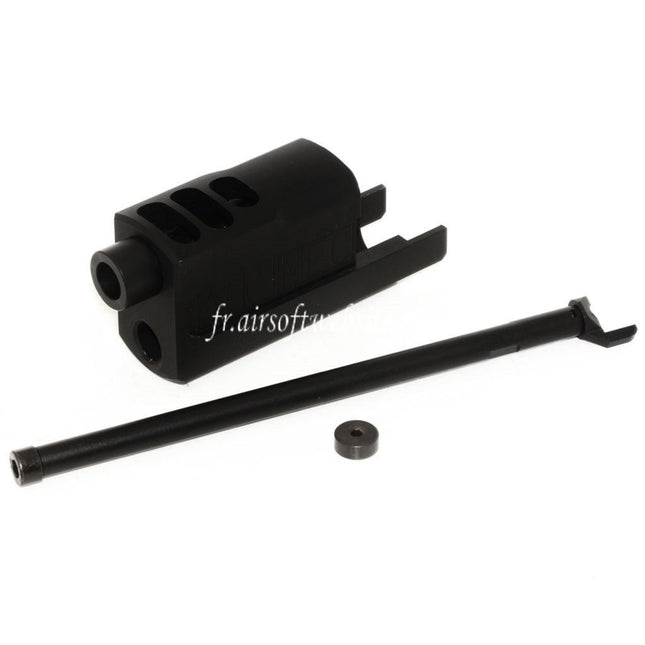 DOUBLE BELL Extended Rallongé Kit Compensateur Convient pour DOUBLE BELL KSC WE (WE-TECH) M9 Série GBB Pistolet Airsoft Noir