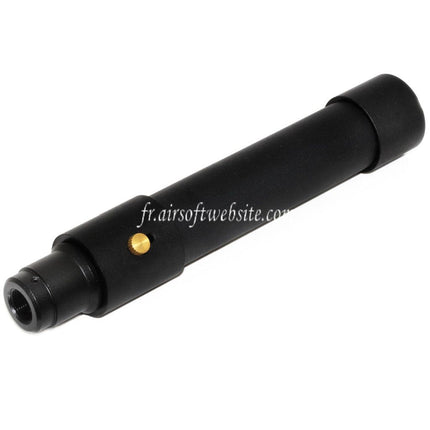 DOUBLE BELL 173mm/203mm x 34mm MPX QD Silencieux avec Frein de Bouche Convient pour -14mm CCW sens antihoraire Canon Fusil Airsoft Noir