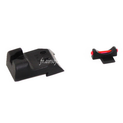 Airsoft Website Fiber Optic Front and Rear Sight Set for ARMY ARMAMENT R501 Tokyo Marui Hi-Capa Series GBB Airsoft Pistol