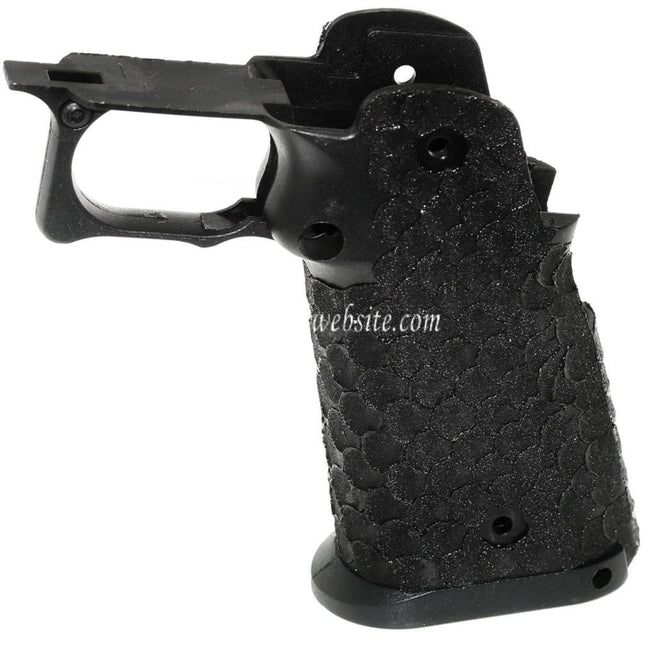ARMY ARMAMENT Poisson Écaille Pointillé Pistolet Poignée Le Châssis Convient pour R601 TTI Combat Master EMG AW WE Tokyo Marui Hi-Capa Série GBB Pistolet Airsoft Noir