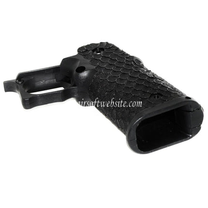ARMY ARMAMENT Fischschuppen Punktmuster Pistolengriff Rahmen Geeignet für R601 TTI Combat Master EMG AW WE Tokyo Marui Hi-Capa Serie GBB Airsoft Pistole Schwarz