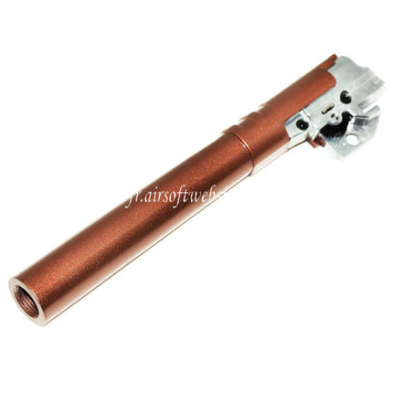 Airsoft Website 133mm/136mm Inner Barrel Outer Hop Up Set -12mm CCW Counterclockwise Suitable for ARMY ARMAMENT R601 TTI Combat Master Tokyo Marui Hi-Capa Series GBB Pistol Bronze