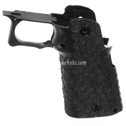 ARMY ARMAMENT Fischschuppen-Punkt-Pistolengriffgestell Passend für R607 DVC Carry EMG AW WE Tokyo Marui Hi-Capa Serie GBB Airsoft Pistole Schwarz
