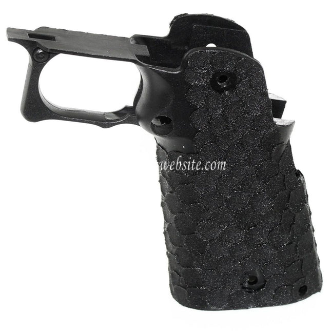 ARMY ARMAMENT Poisson Écaille Pointillé Pistolet Poignée Le Châssis Convient pour R607 DVC Carry EMG AW WE Tokyo Marui Hi-Capa Série GBB Pistolet Airsoft Noir