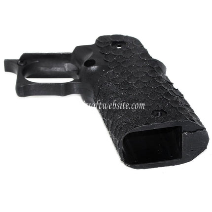 ARMY ARMAMENT Fischschuppen-Punkt-Pistolengriffgestell Passend für R607 DVC Carry EMG AW WE Tokyo Marui Hi-Capa Serie GBB Airsoft Pistole Schwarz