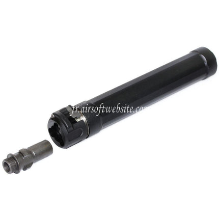 5KU 187mm Ryder 9 MP5 Silencieux avec +14mm CW sens horaire fileté Frein de Bouche Convient pour CYMA MP5 Série AEG SMG Fusil Airsoft