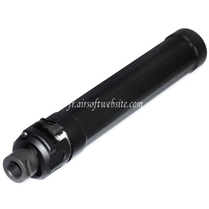 5KU 187mm Ryder 9 MP5 Silencieux avec +12mm CW sens horaire fileté Frein de Bouche Convient pour WE (WE-TECH) MP5 Série AEG SMG Fusil Airsoft