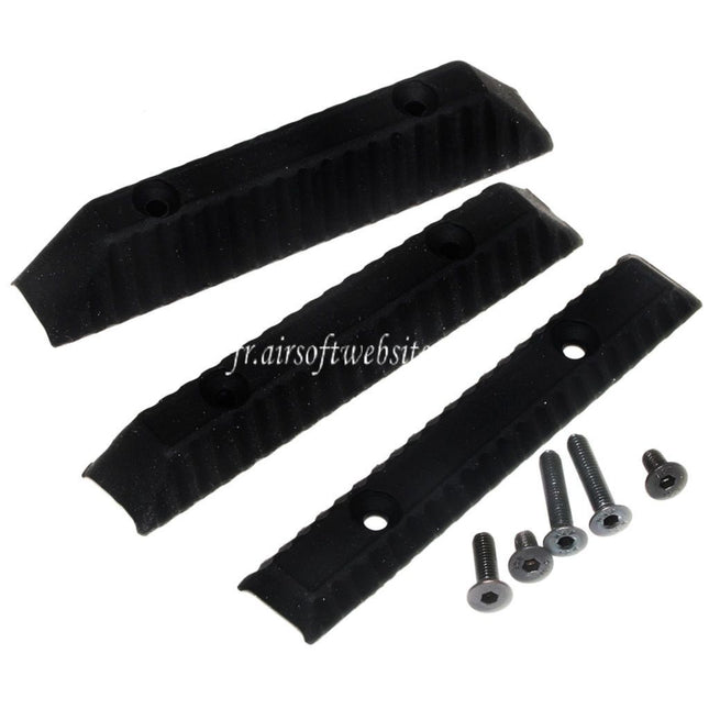 5KU 3pcs TPR Caoutchouc Cheek Riser Pad Convient pour 5KU JMAC Style SS AB TS Fusil Crosse Noir