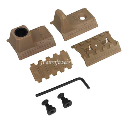 DOUBLE BELL Polymère Butee de Main Kit Convient pour M-Lok Rail de Garde-Main