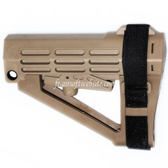 DOUBLE BELL 180mm Polymère Crosse Convient pour M4 Série GBB Fusil Airsoft