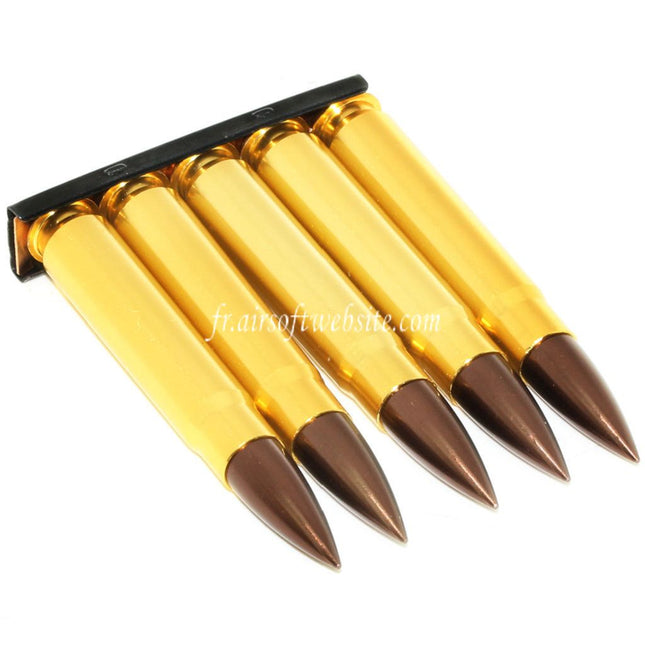 DOUBLE BELL 5 Pièces Set Métal Factice Cartouche Convient pour D-Boys DOUBLE BELL Kar-98K 98K Bolt Action Sniper Fusil Airsoft