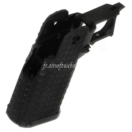 E&C Polymergriffstück für E&C Tokyo Marui Hi-Capa GBB Airsoftpistolen Serie Schwarz