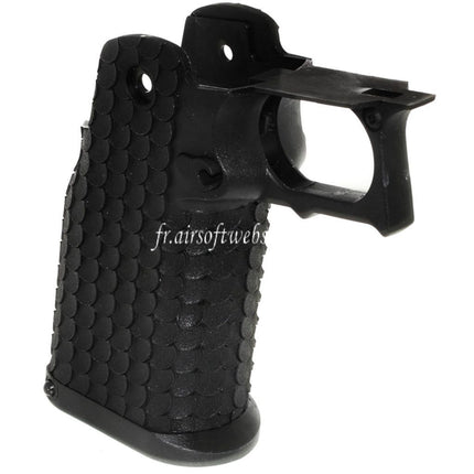 E&C Polymergriffstück für E&C Tokyo Marui Hi-Capa GBB Airsoftpistolen Serie Schwarz