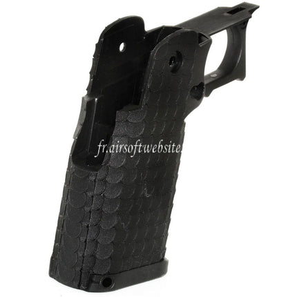 E&C Combat Master Polymer Pistole Griff Rahmen Passend für E&C Tokyo Marui Hi-Capa Serie GBB Airsoft Pistole Schwarz