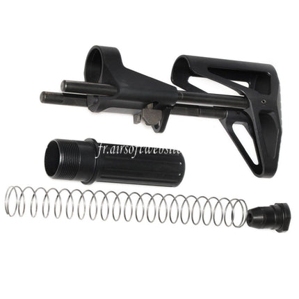 5KU SCW Rétractable PDW Crosse Convient pour Tokyo Marui M4 MWS Série GBB Fusil Airsoft Noir