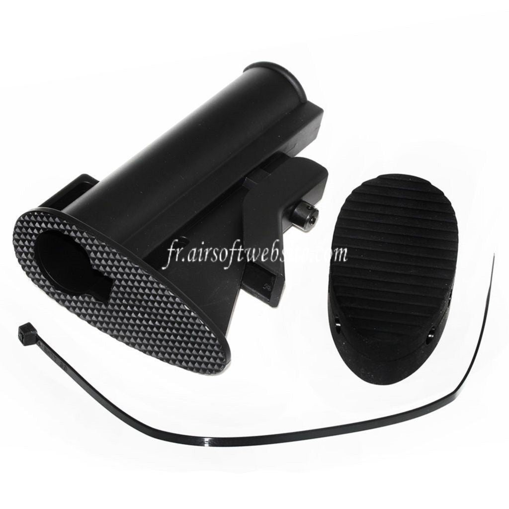 Mad Dog Classic Car-15 Butt Crosse avec Extender Recul Pad et Zip Tie Noir